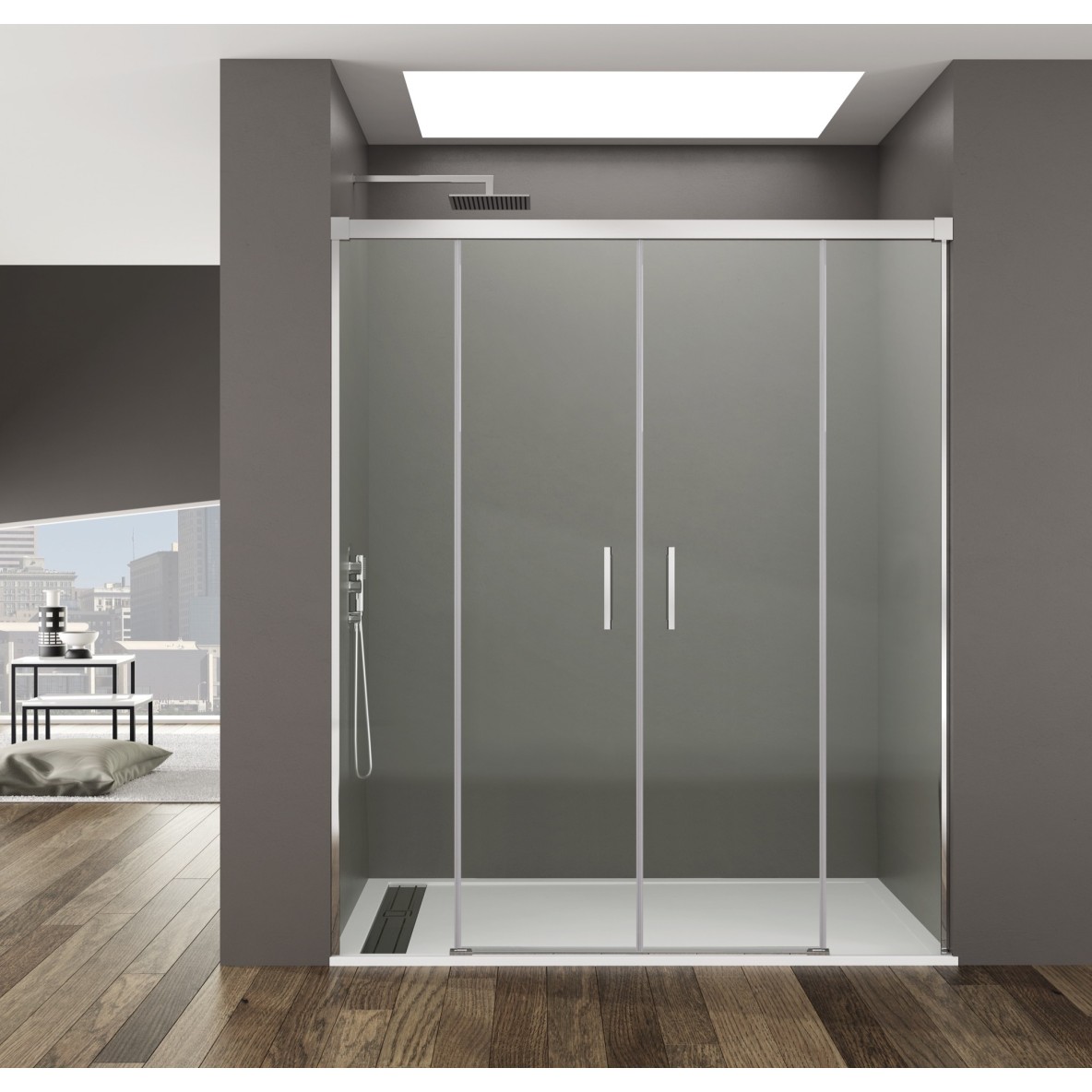 BASIC SPAZIO frost plus 2 fixes + 2 coulissants