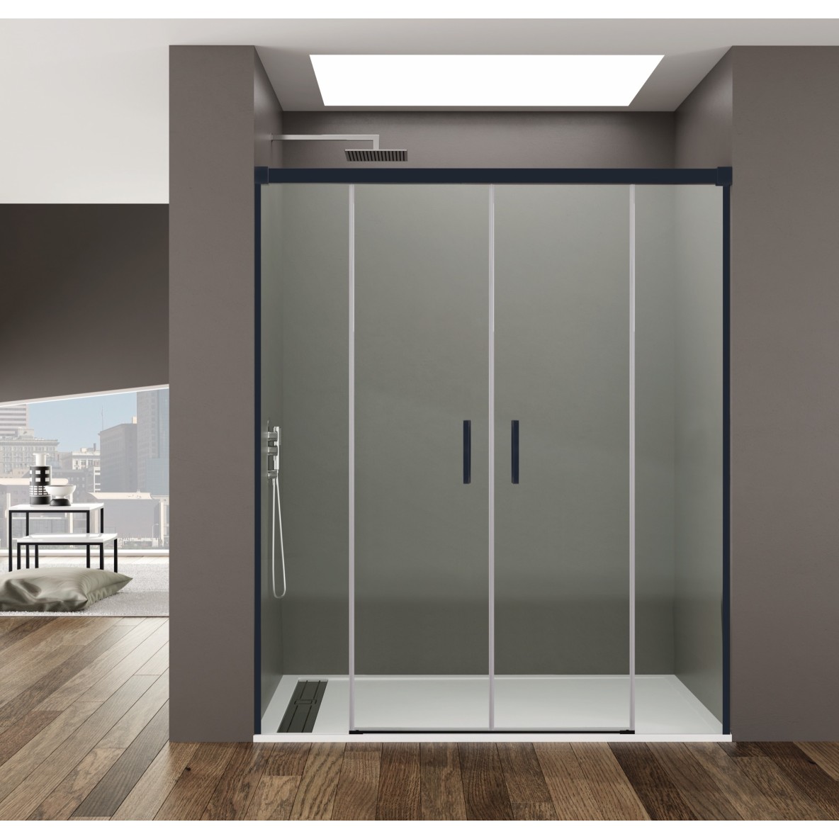 BASIC SPAZIO frost plus 2 fixes + 2 coulissants