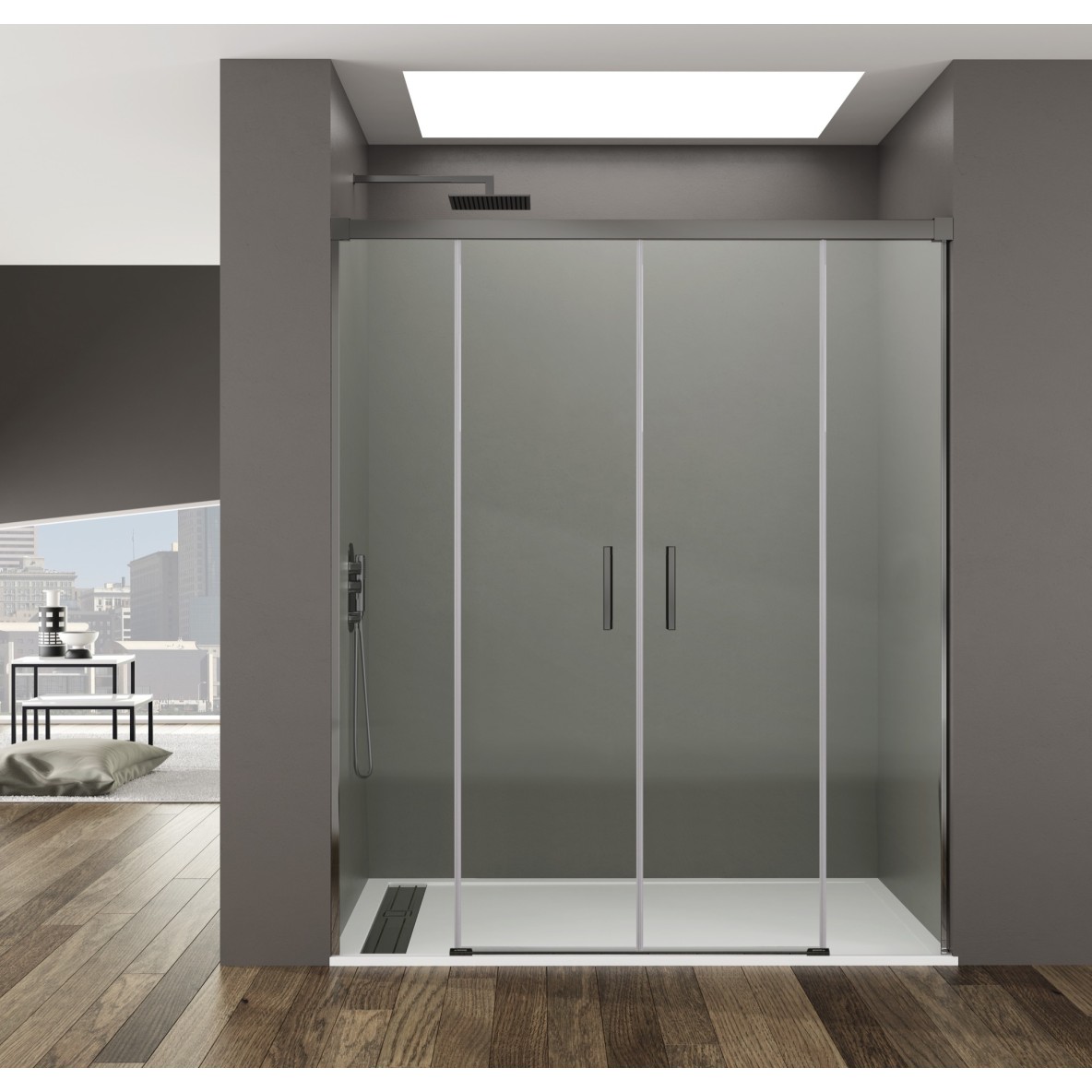 BASIC SPAZIO frost plus 2 fixes + 2 coulissants