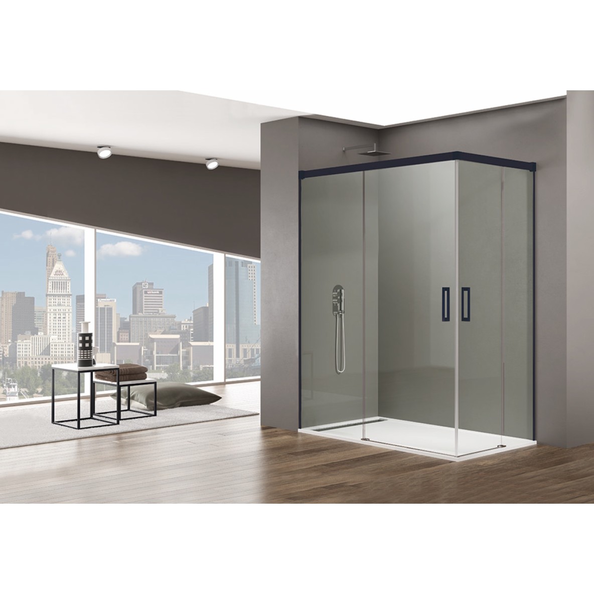 Double porte coulissante Accès d'angle BASIC