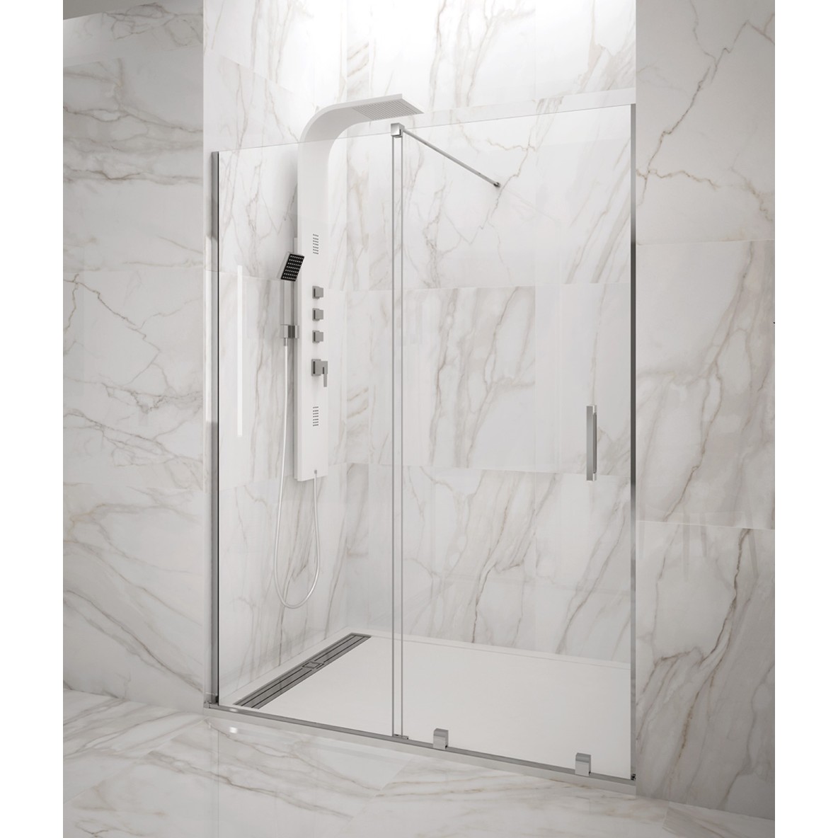 Frontales 1fixe+1coulissant transparent VITRO