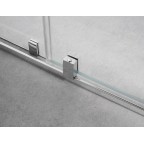 Double porte coulissante Accès d'angle transparent VITRO