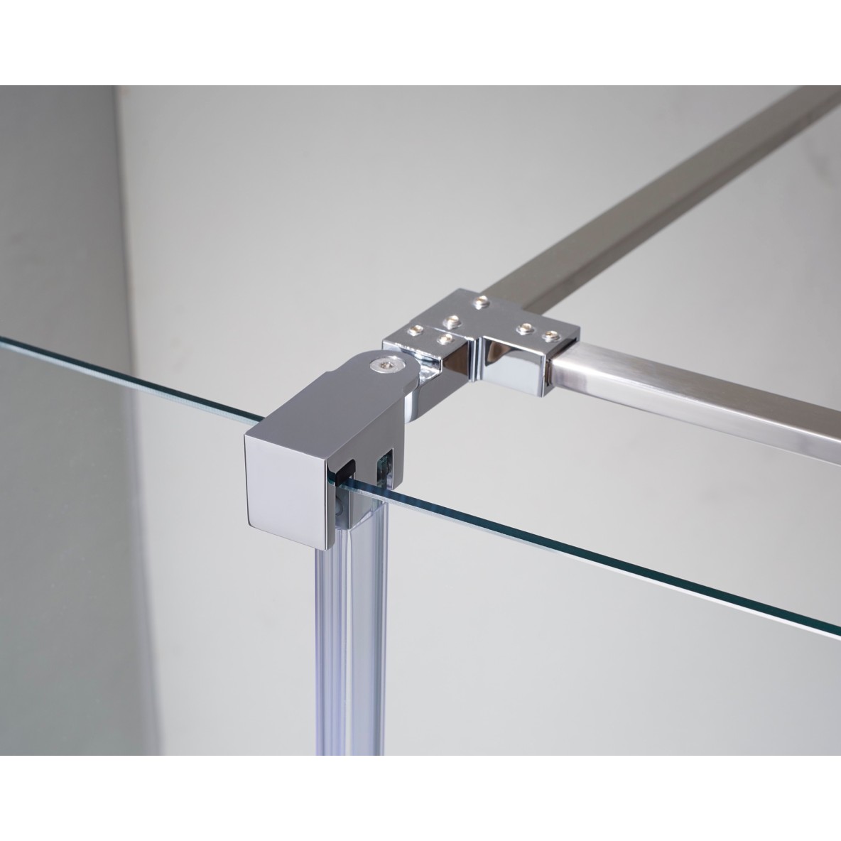 Porte coulissante fermeture sur verre fixe transparent VITRO