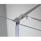 Porte coulissante fermeture sur verre fixe transparent VITRO