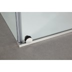 Double porte coulissante Accès d'angle transparent VETRUM