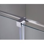 Double porte coulissante Accès d'angle transparent VETRUM