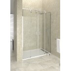 frontale douche MOVING STEEL SPAZIO TRANSPARENT