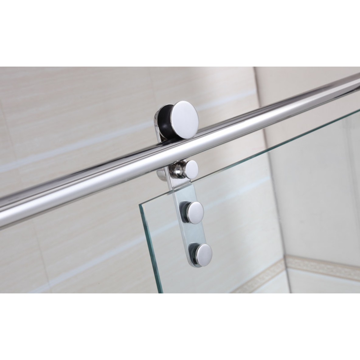 frontale douche MOVING STEEL SPAZIO TRANSPARENT