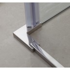 Porte coulissante fermeture sur verre fixe transparent MOVING