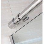 Porte coulissante fermeture sur verre fixe transparent MOVING