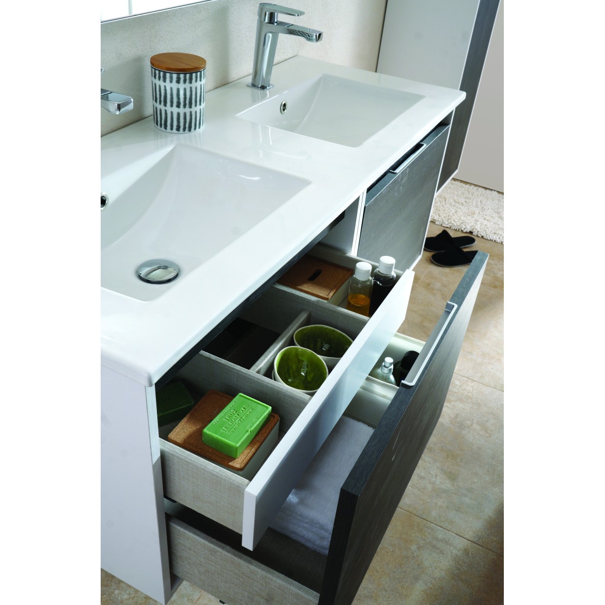 DAILY dos cajones ebony