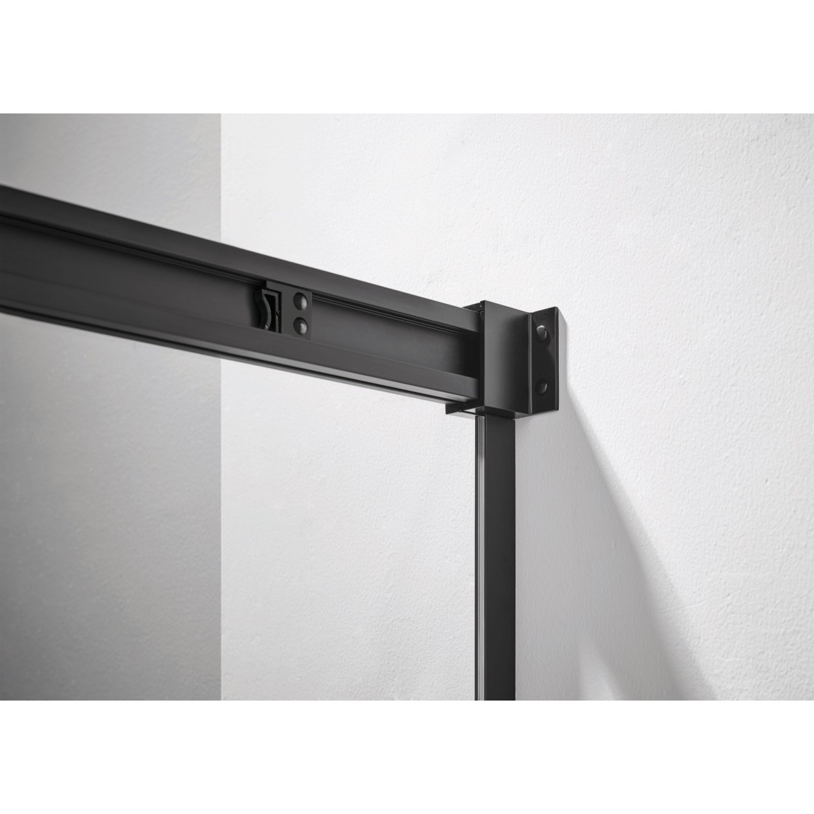 Porte coulissante fermeture sur verre fixe BASIC