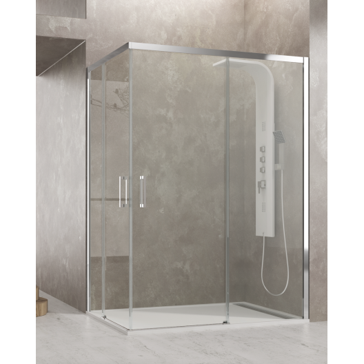 Double porte coulissante Accès d'angle AKTUAL