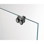 Porte coulissante fermeture sur verre fixe AKTUAL