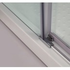 Porte coulissante fermeture sur verre fixe AKTUAL