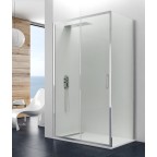 Porte coulissante fermeture sur verre fixe PRESTIGE TITAN