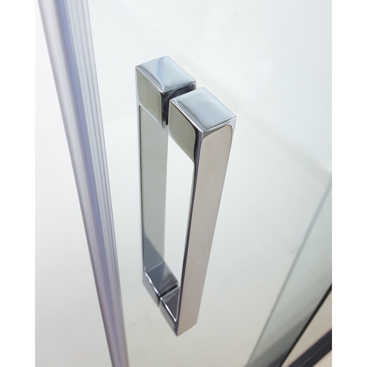 Porte coulissante fermeture sur verre fixe PRESTIGE TITAN