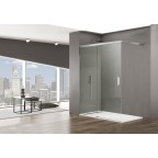 Porte coulissante frontale en accès d'angle libre BASIC FREE