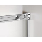 Porte coulissante frontale en accès d'angle libre BASIC FREE