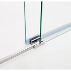 Porte coulissante fermeture sur verre fixe FUTURA