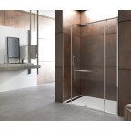 Double parois fixe frontale + Porte pivotante centrale sur 360° GIRO