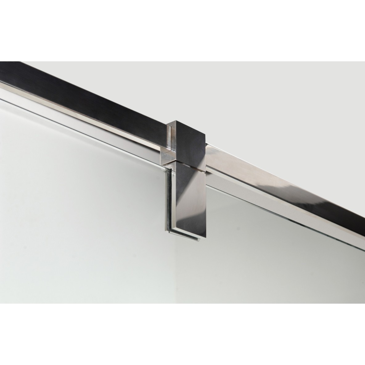 Double parois fixe frontale + Porte pivotante centrale sur 360° GIRO