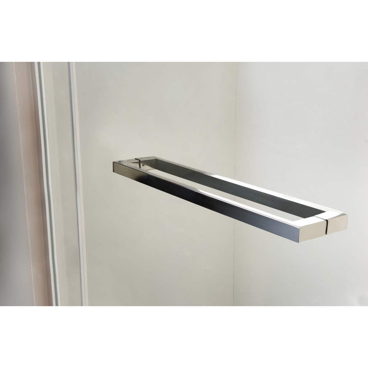 Double parois fixe frontale + Porte pivotante centrale sur 360° GIRO