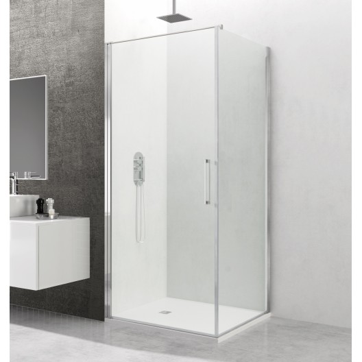 Parois battante fermeture sur parois fixe OPEN COMBI A + lat fixe