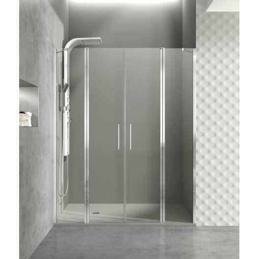 Double porte battante entre 2 parois fixe OPEN COMBI G