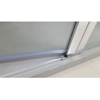 Double parois fixe + double porte battante ouverture d'angle OPEN COMBI H