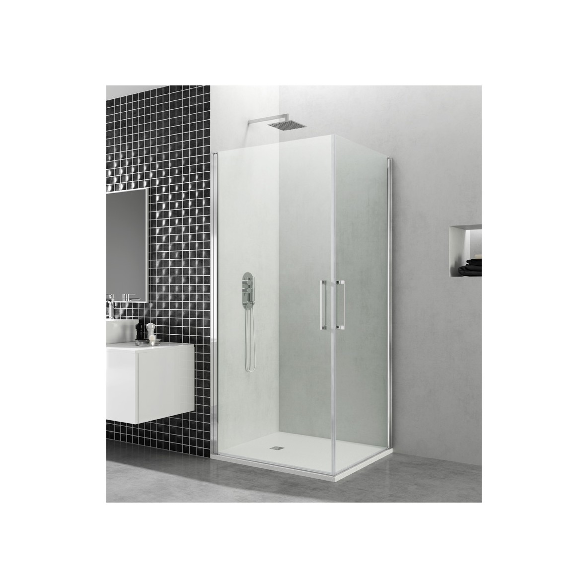 Double porte battante accès d'angle OPEN COMBI K