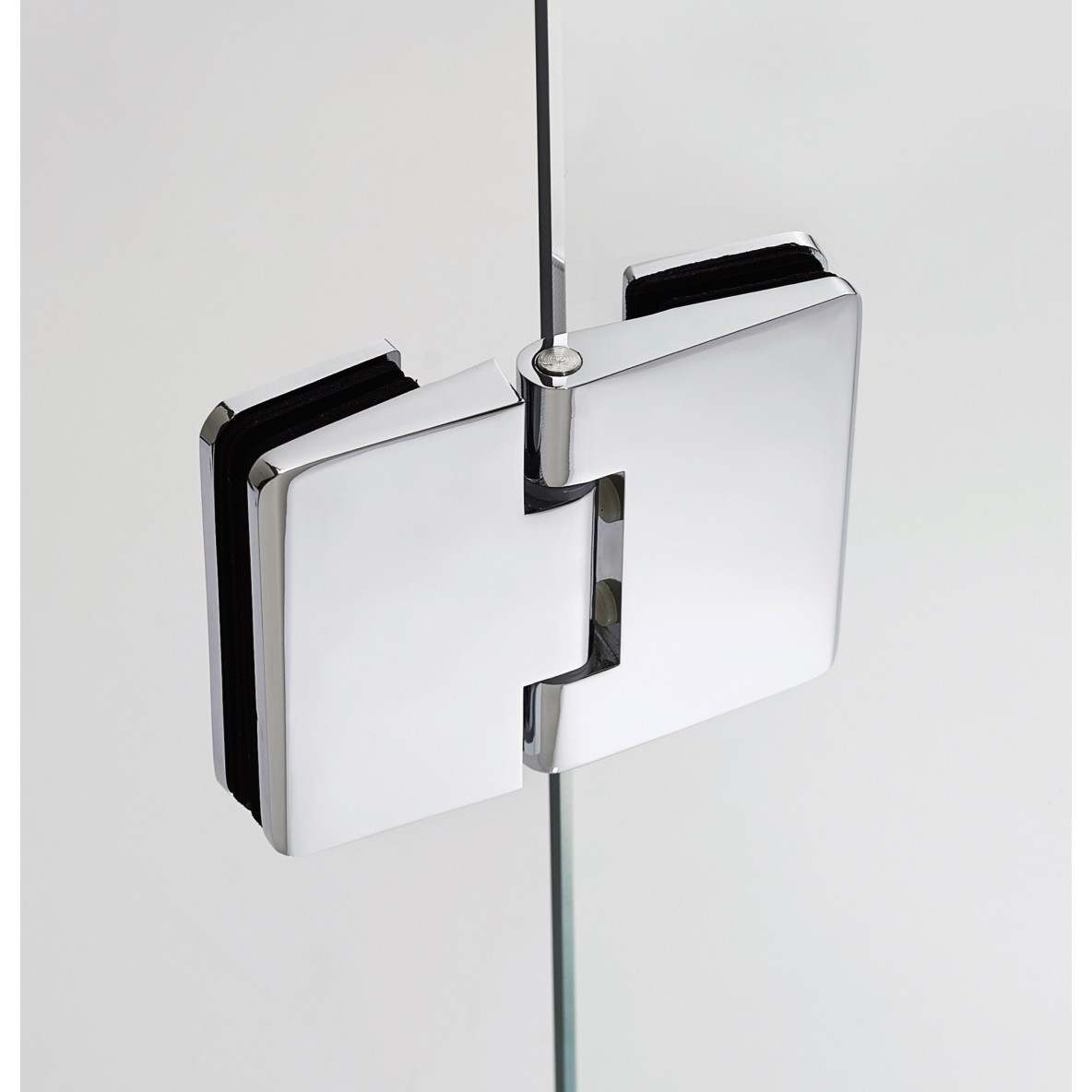 Parois fixe frontale + Porte battante fermeture verre fixe GLASS COMBI C + lat. fixe