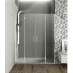 Double porte battante entre 2 parois fixe frontale GLASS COMBI G