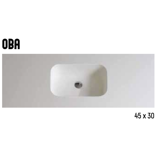 Plan vasque OBA en résine OSOLID
