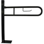 Barre d'appui relevable Acier avec ancrage au sol 80cm