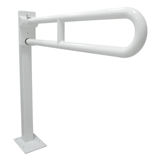 Barre d'appui relevable Nylon avec ancrage au sol 86cm