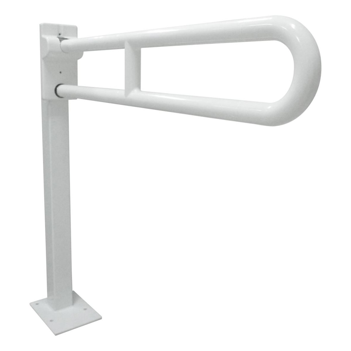 Barre d'appui relevable Nylon avec ancrage au sol 86cm