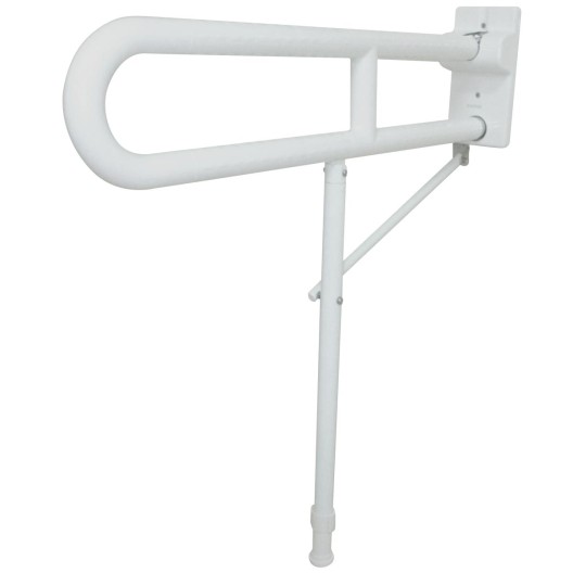 Barre d'appui relevable Nylon avec appui au sol 80 cm