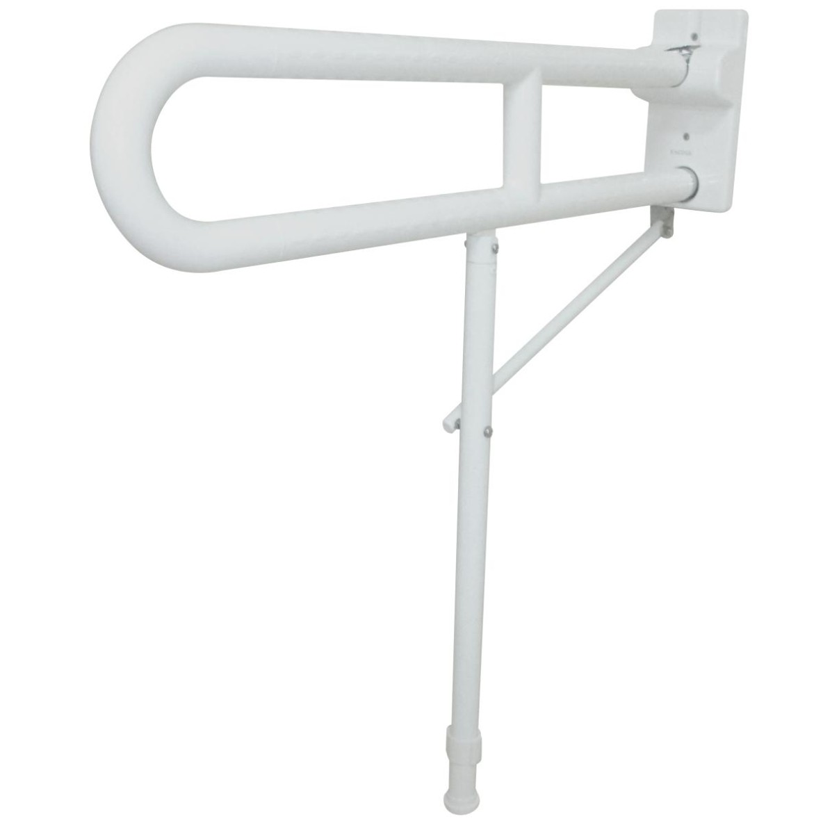 Barre d'appui relevable Nylon avec appui au sol 80 cm