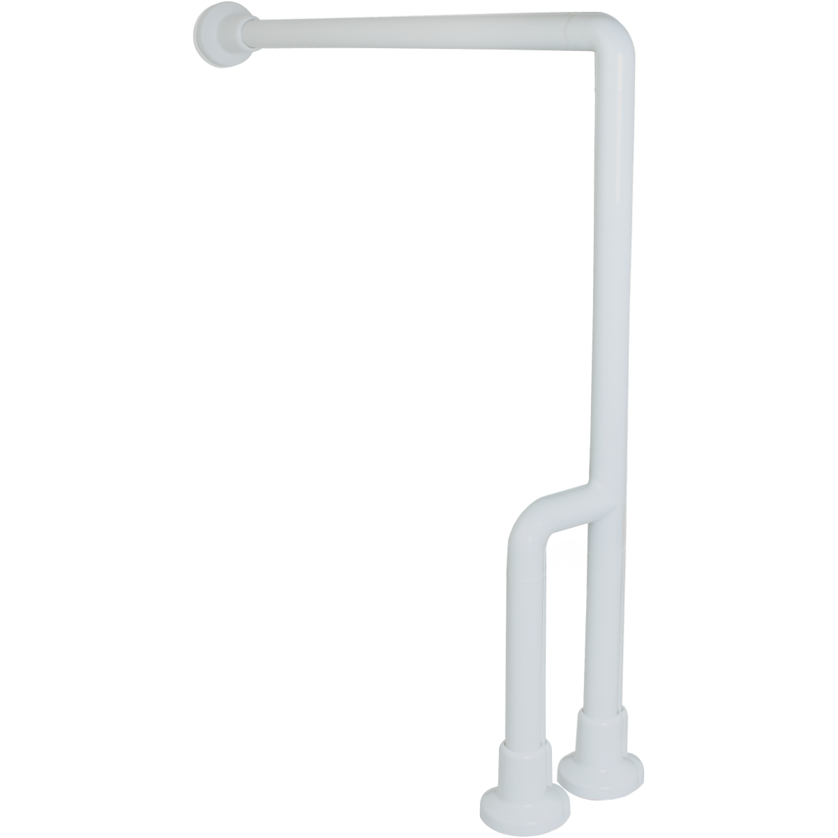 Barre d'appui à fixation au sol et au mur