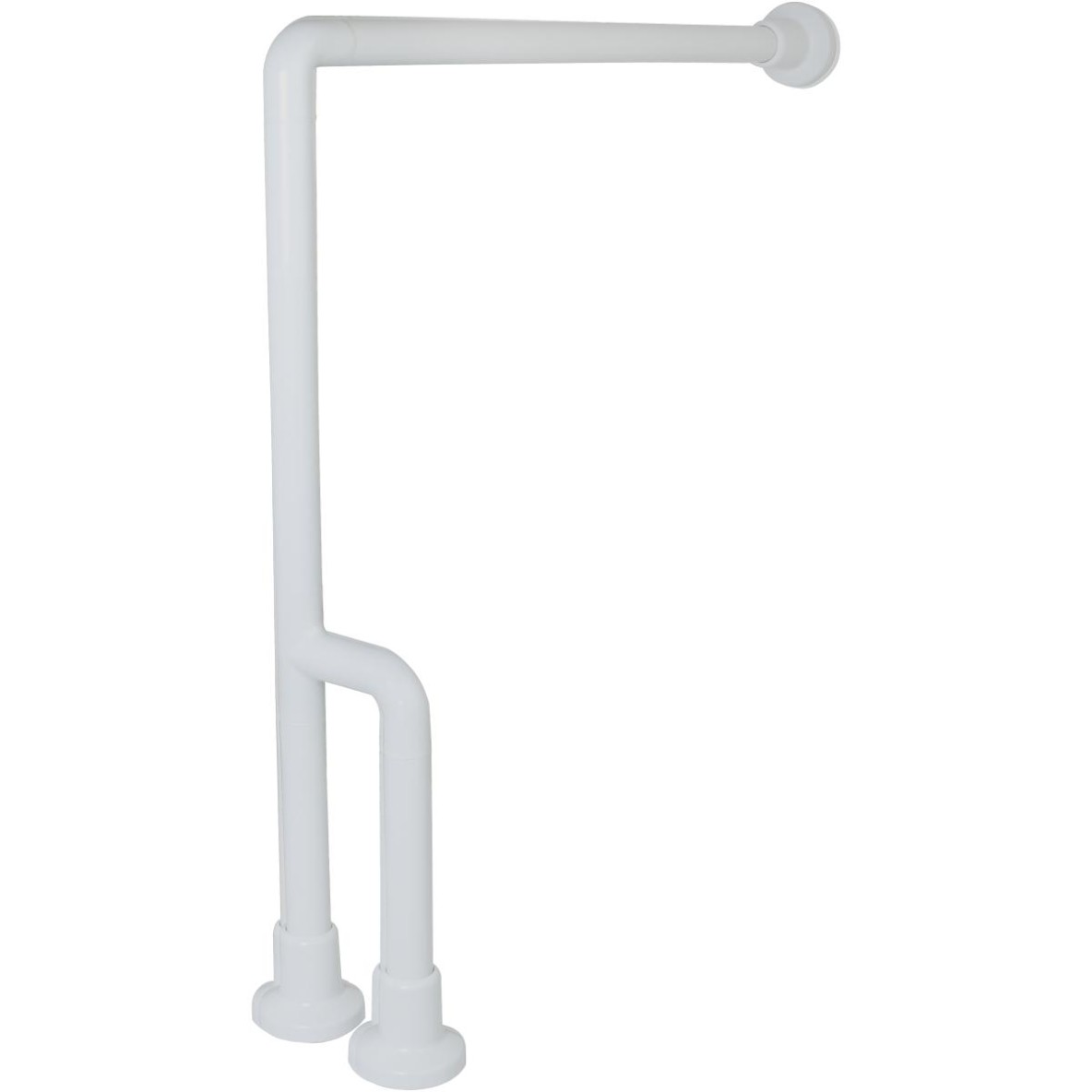 Barre d'appui à fixation au sol et au mur