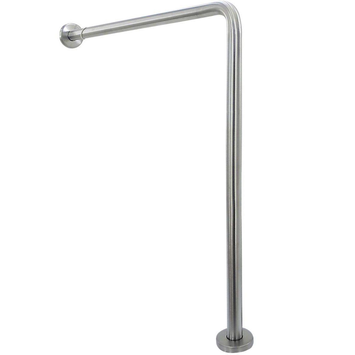 Barre d'appui à fixation au sol et au mur