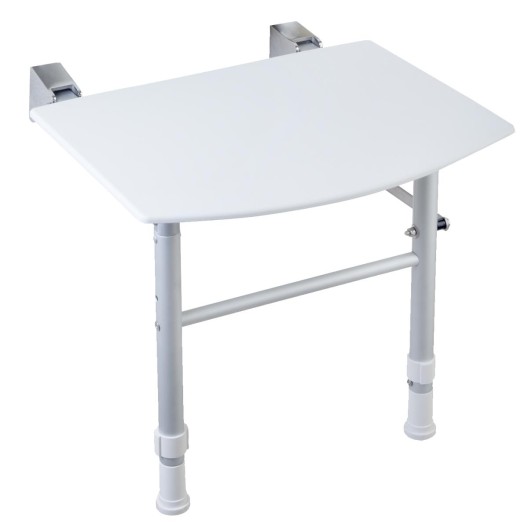 Siège de douche rabattable avec pieds