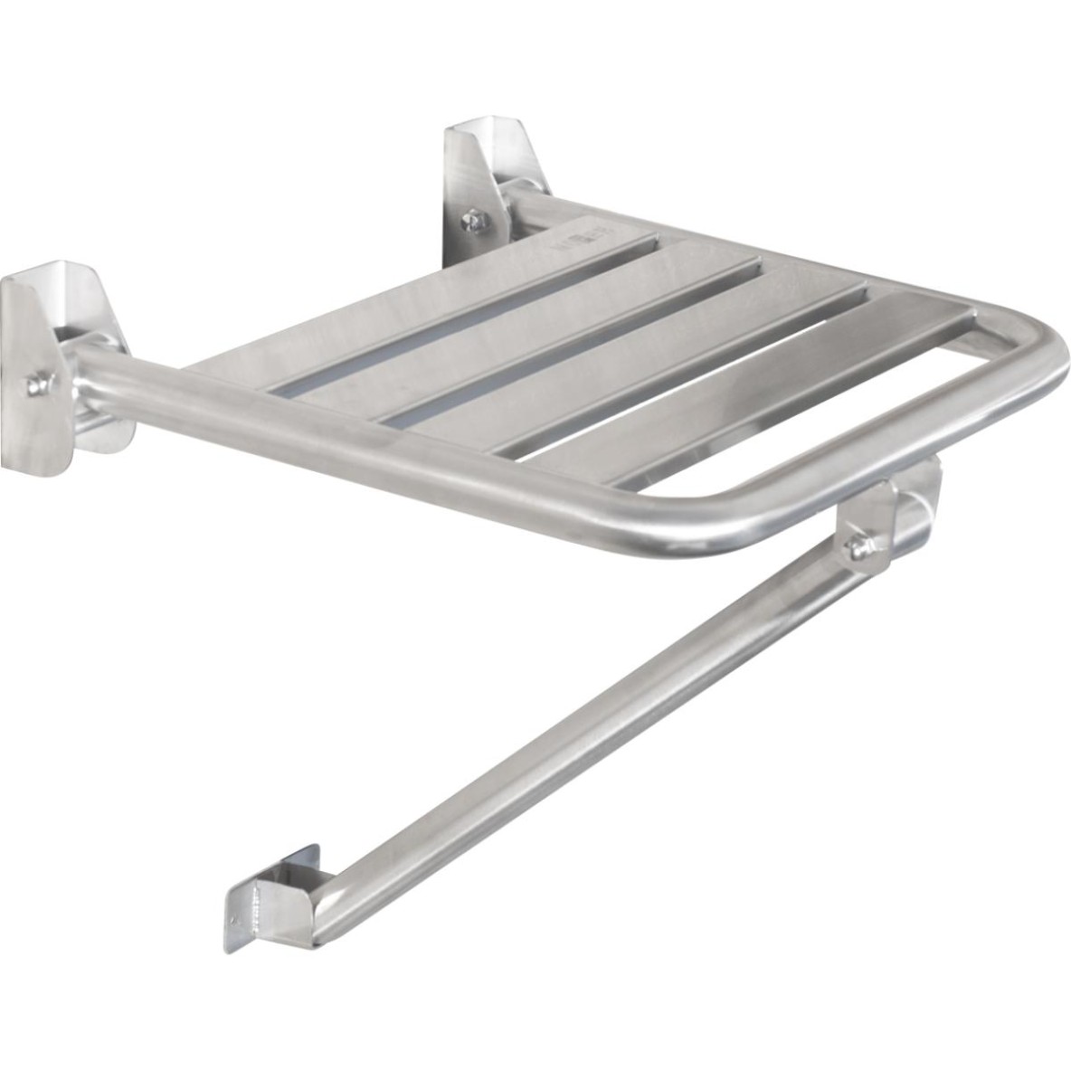 Siège de douche rabattable avec support mural