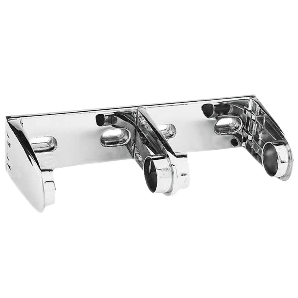 Double porte-rouleau de papier toillette horizontal