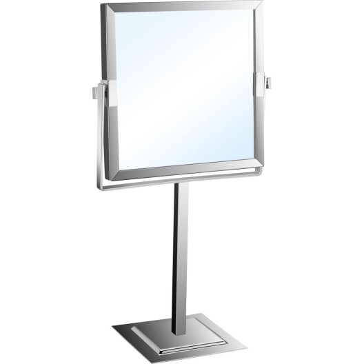 Miroir grossissant carré sur table
