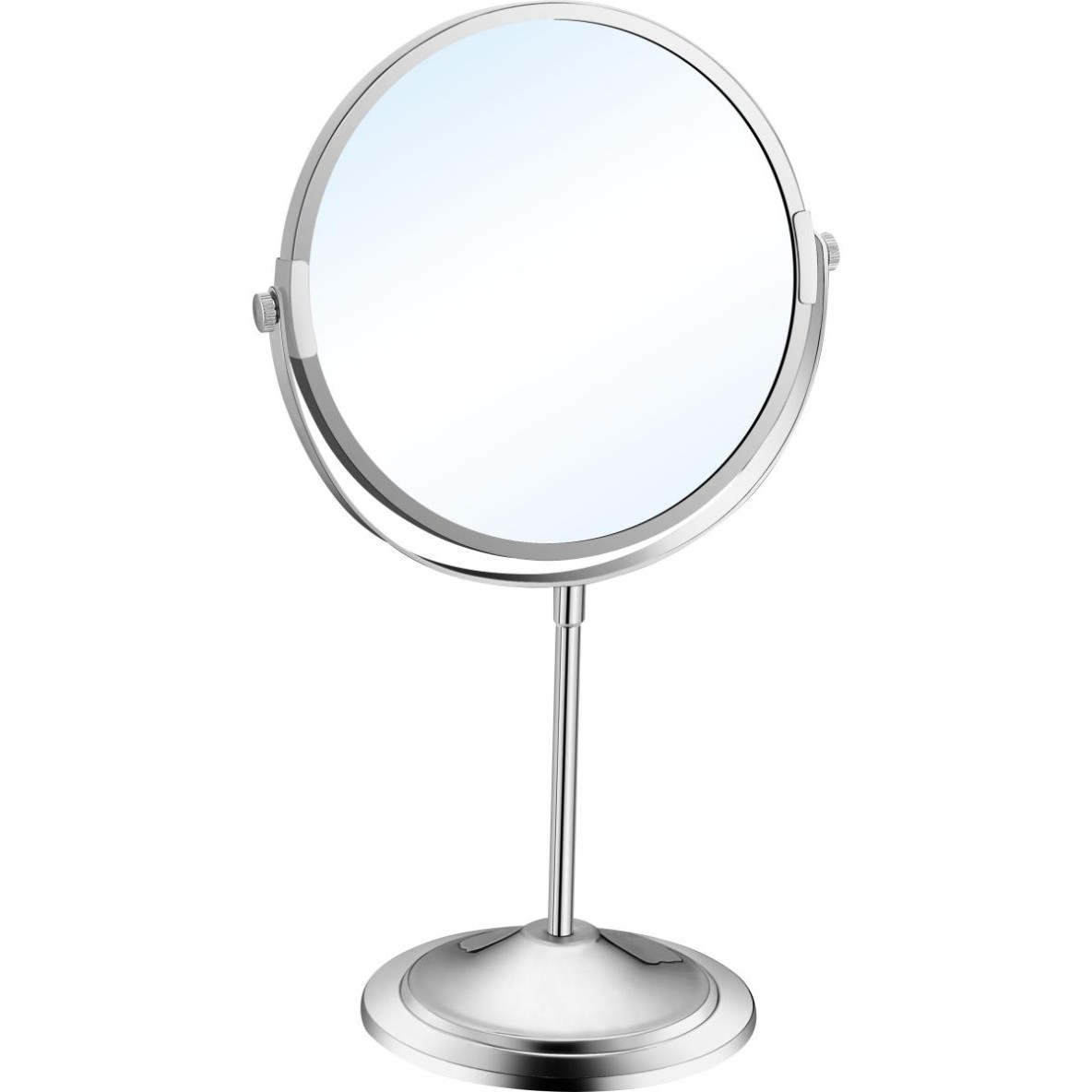 Miroir grossissant rond sur table