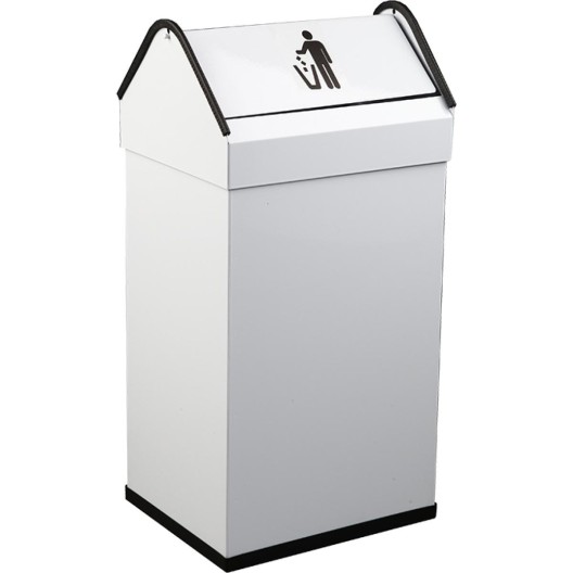 Poubelle à couvercle basculant