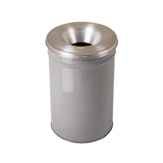 Poubelle ininflammable