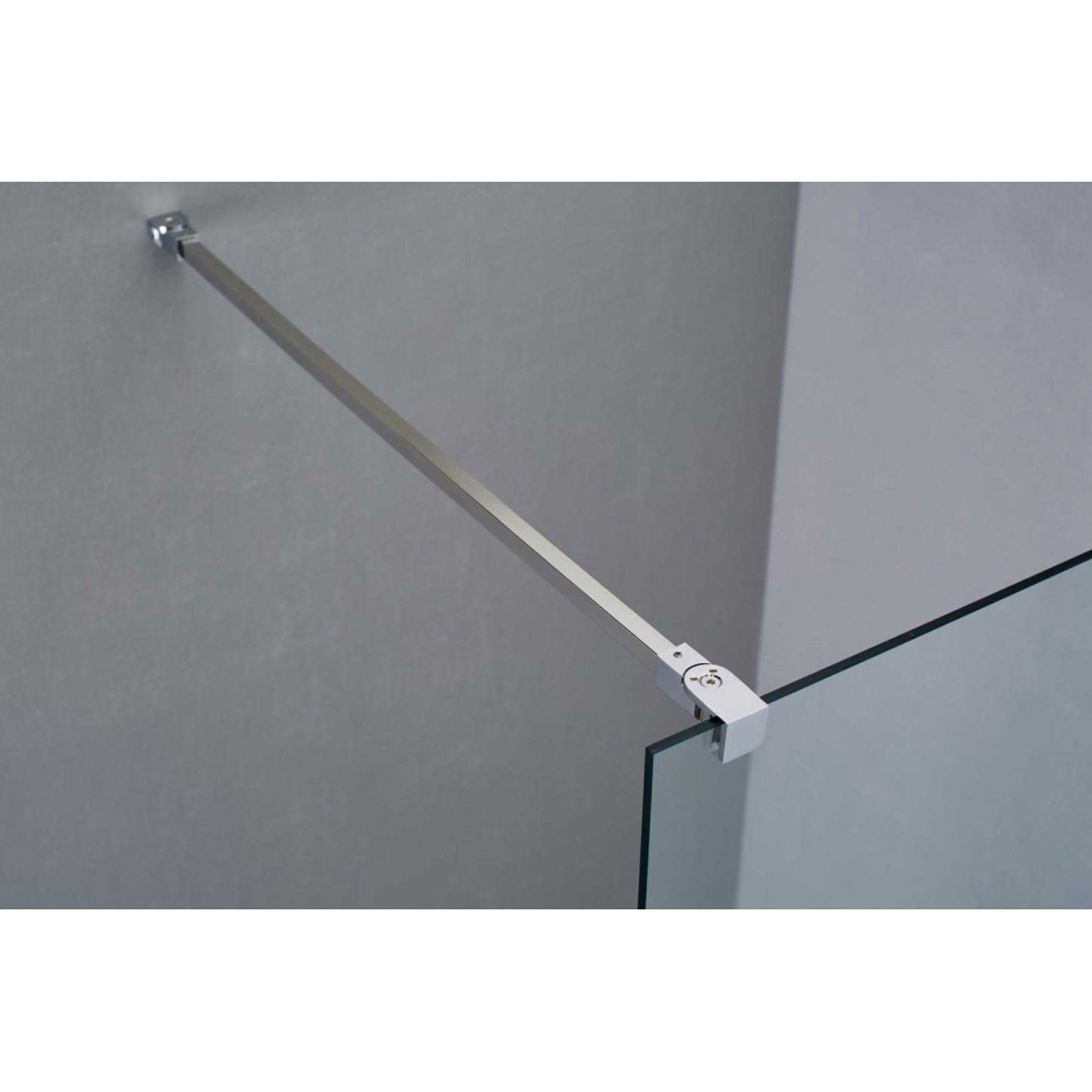 Parois fixe SCREEN de 80cm Chromé 8mm